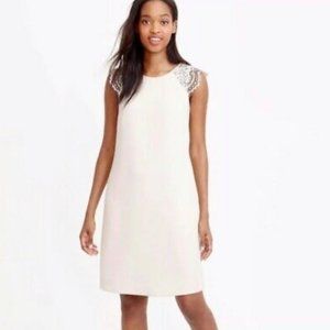 J.CREW EDGED LACE CAP-SLEEVE DRESS
